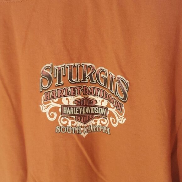 Harley-Davidson Sturgis Mount Rushmore South Dakota Motorcycle T-Shirt Sz L - Picture 4 of 7